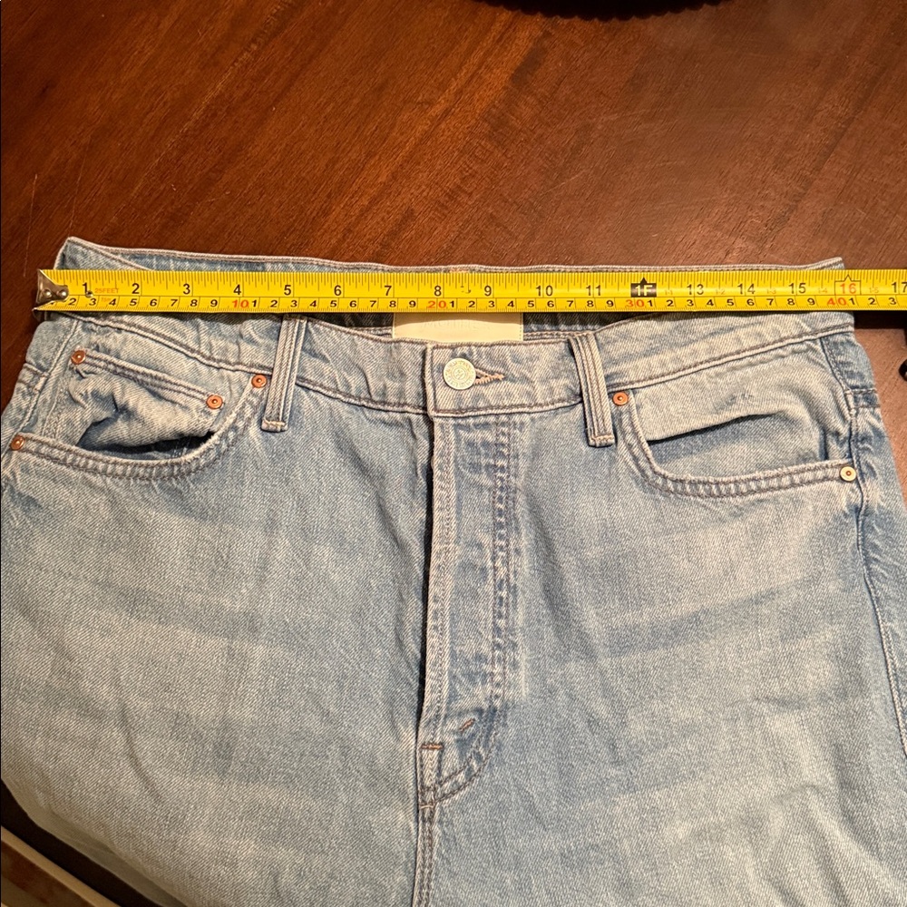 MOTHER Light Wash Wide Leg Jeans - Picture 14 of 14